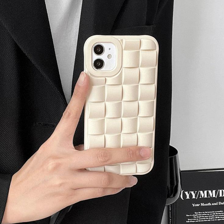3D Cube Soft Matte Silicone Shockproof Abstract Fashion Case For iPhone X XS XR 6S 7 8 Plus SE - i-Phonecases.com