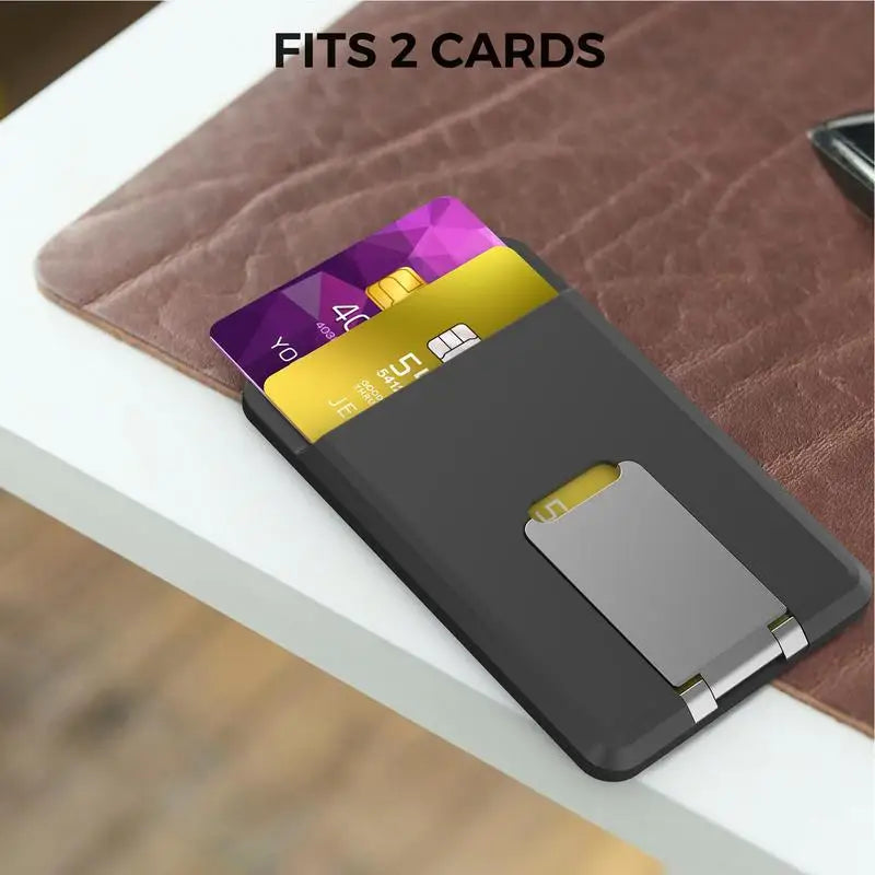 ForMagsafe Magnetic Card Holder Case With Stand For IPhone13 11 12 Pro MAX Mini Leather Wallet Cover Card Phone Bag Adsorption