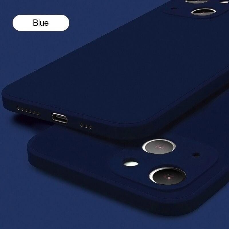 NEW Square Edge Liquid Silicone Case For iPhone 14 Plus 14 Pro 14 Pro Max Full Protection - i-Phonecases.com