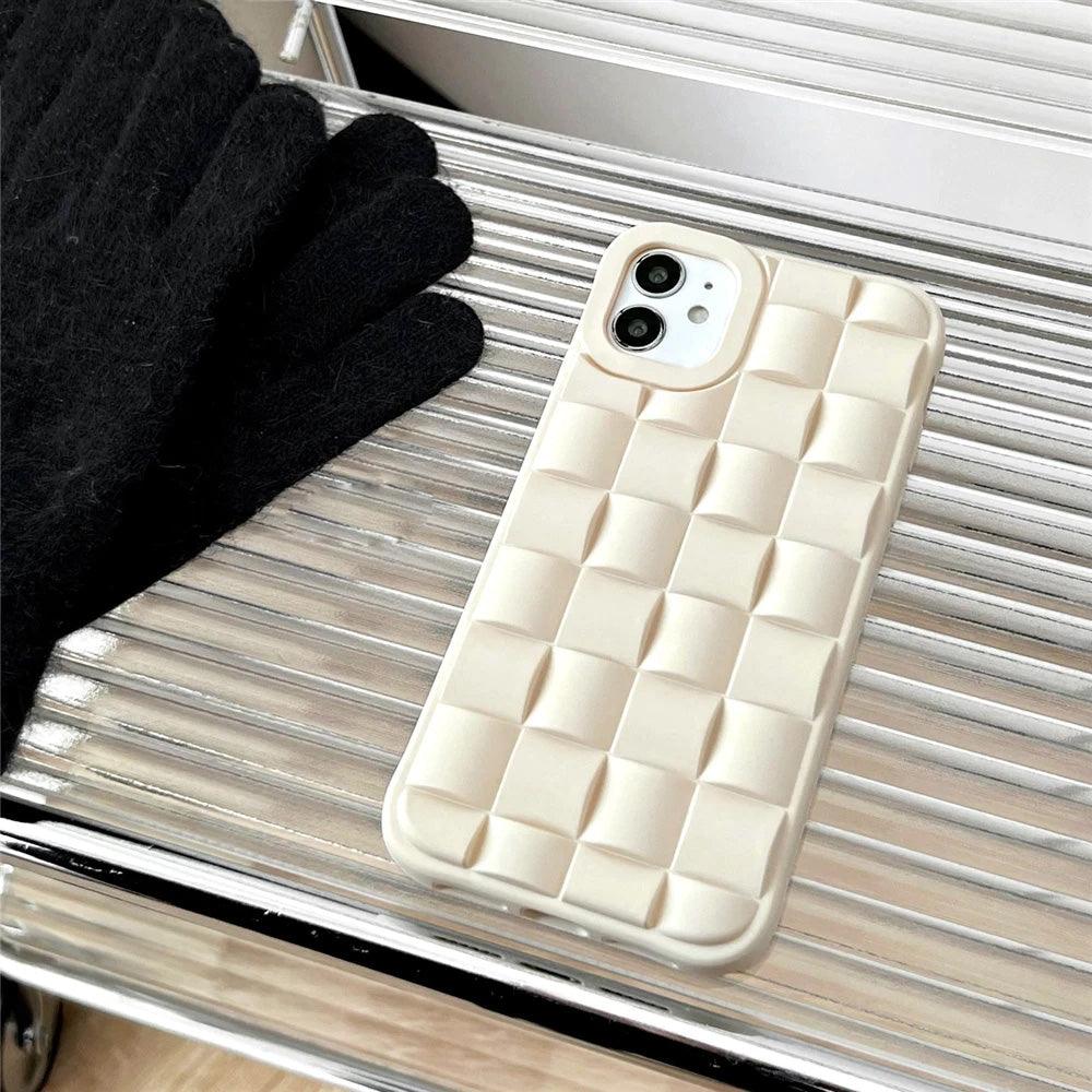 3D Cube Soft Silicone Shockproof Abstract Fashion Case For iPhone X XS XR 6S 7 8 Plus SE