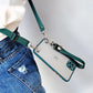 Crossbody Strap Lanyard Clear Matte Case For iPhone 14 13 12 11 XS XR X 8 7 Plus 6 S SE 3