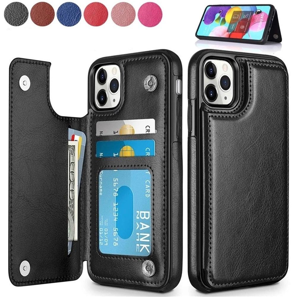 Phone Case 3 Card, Leather Phone Case Wallet for iPhone 12