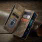 Luxury Leather Wallet Card Holder Zipper Case For iPhone 14 13 12 Mini 11 Pro Max X XR XS Max