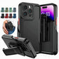 Rugged Bumper Hybrid Armor Case For iPhone 14 Plus 13 12 11 Pro Max With Belt Clip Kickstand - i-Phonecases.com