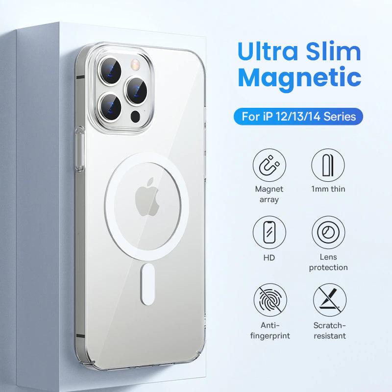Magnetic Transparent Phone Case for Iphone 15 Plus Pro Max for Magsafe –