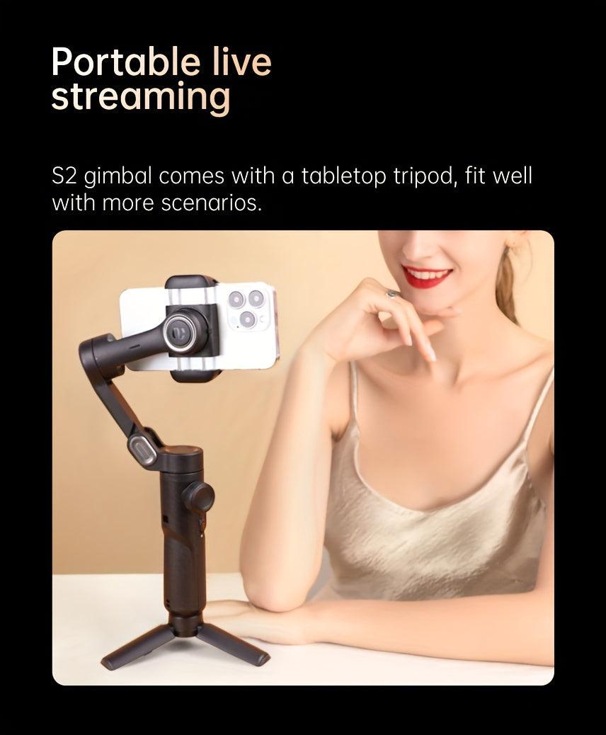 AOCHUAN XE 3-Axis Handheld Gimbal Stabilizer Foldable Smartphone Cellphone Video Record Vlog PTZ Stabilizer For IPhone Xiaomi Samsung