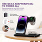 3 In 1 Foldable Wireless Charger, Fast Wireless Charging Station For IPhone 15/14/13/12/11/Pro/Max/Mini/8/Plus/X/XR/XS/X/SE, For IWatch Ultra/Ultra2/9/8/7/6/5/4/3/2/1/SE, For Airpods 3/2/Pro/Pro2