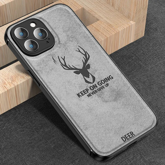 For iPhone 11 Case Luxury Bumper Canvas Cloth Mobile Phone Case For iPhone 13 12 14 11 Pro Max Cellphone Back Cover Funda