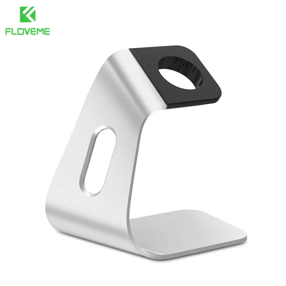 FLOVEME Metal Aluminum Charger Stand Holder for Apple Watch Bracket Charging Cradle Stand for Apple i Watch Charger Dock Station