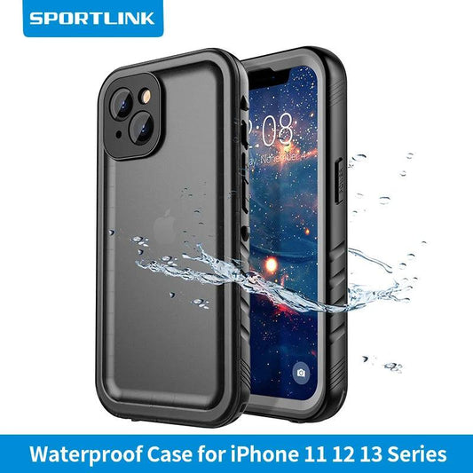 SPORTLINK Waterproof Phone Case Underwater Protection For iPhone 14 13 11 12 15 Pro Max SE2020 SE2022 Built-in Screen Protector