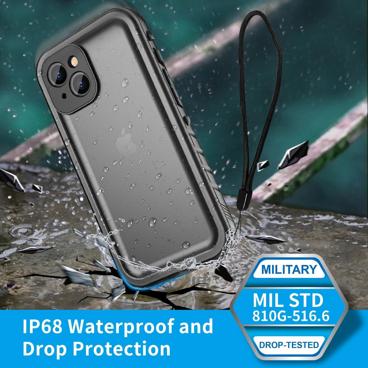 SPORTLINK Waterproof Phone Case Underwater Protection For iPhone 14 13 11 12 15 Pro Max SE2020 SE2022 Built-in Screen Protector