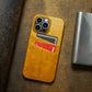 Card Case for iPhone 15 14 13 12 11 Pro Max 2 Card Holder Pockets Luxe M2 Wallet, PU Style Synthetic Leather