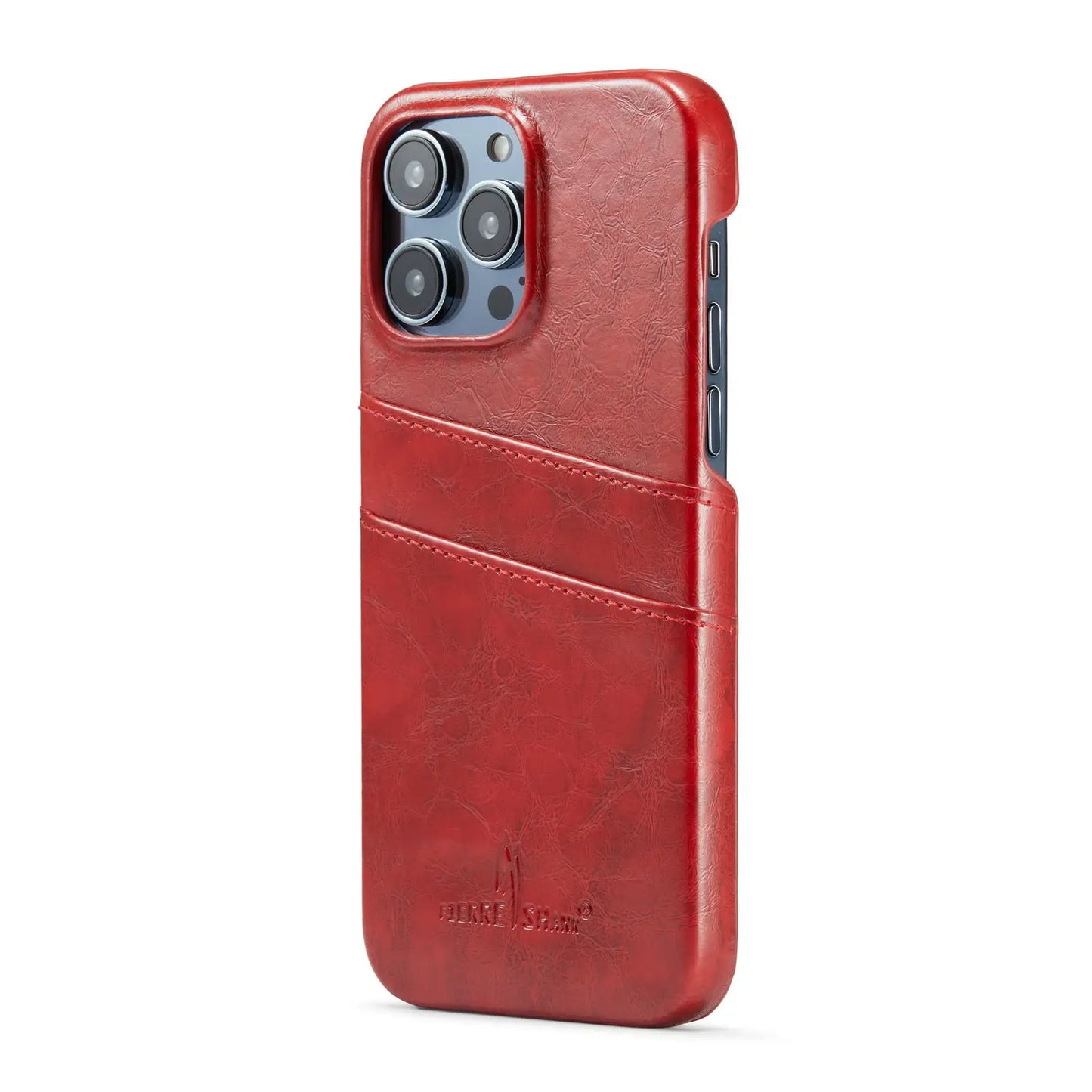 Card Case for iPhone 15 14 13 12 11 Pro Max 2 Card Holder Pockets Luxe M2 Wallet, PU Style Synthetic Leather