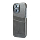 Card Case for iPhone 15 14 13 12 11 Pro Max 2 Card Holder Pockets Luxe M2 Wallet, PU Style Synthetic Leather