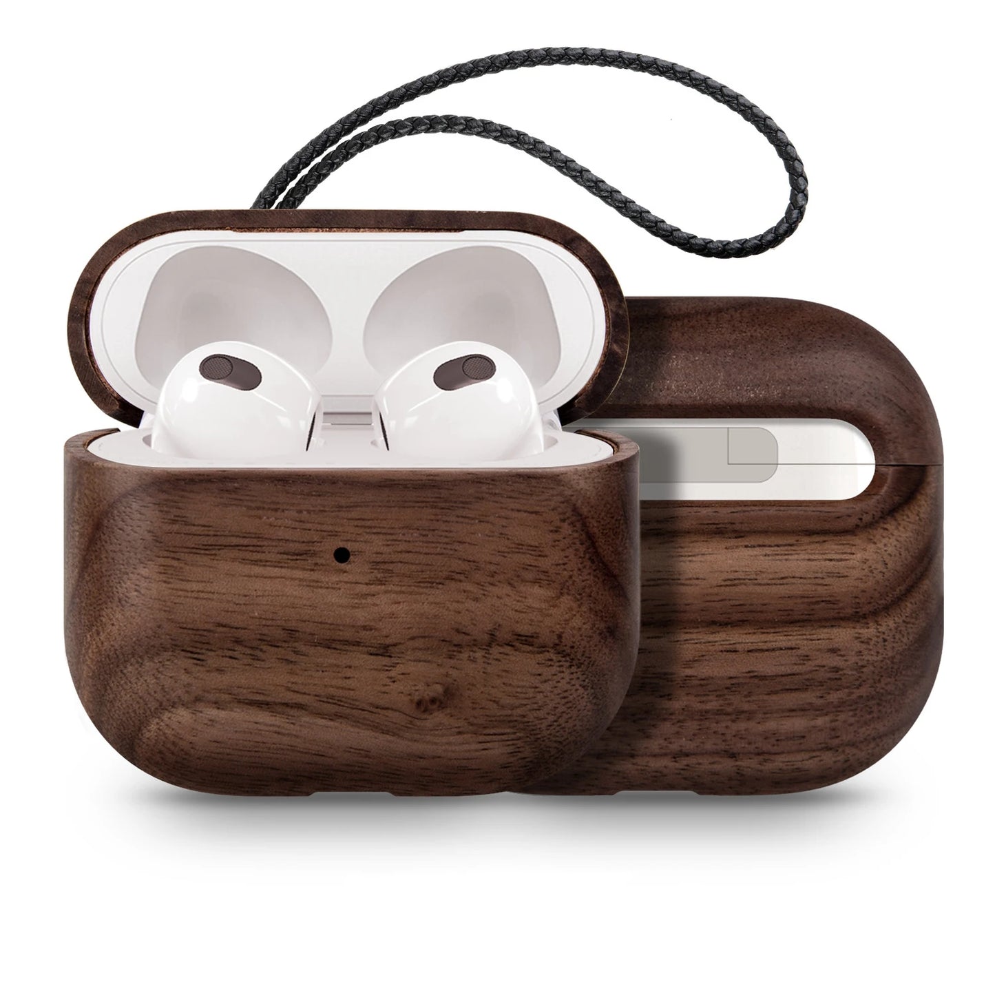for Airpods Pro AirPods 3 2021 - Cover Case Protector Skin with Wireless Charging Case Made of Unique Wood for Airpods 1/2
