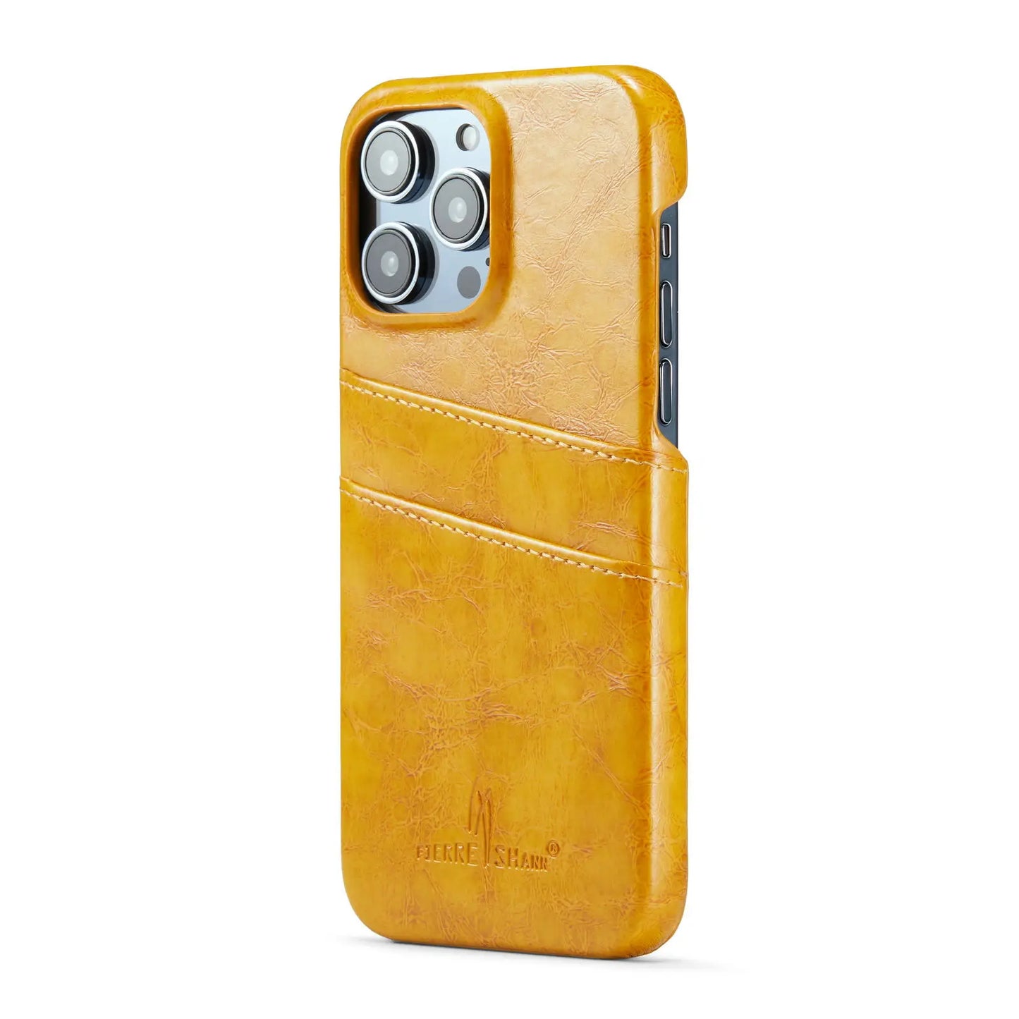 Card Case for iPhone 15 14 13 12 11 Pro Max 2 Card Holder Pockets Luxe M2 Wallet, PU Style Synthetic Leather