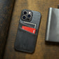 Card Case for iPhone 15 14 13 12 11 Pro Max 2 Card Holder Pockets Luxe M2 Wallet, PU Style Synthetic Leather