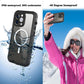 Waterproof for iPhone 16 15 14 Pro Max Case Plus Compatible Magsafe Case Magnetic Magnet Full Protection Phone Case with Lanyard
