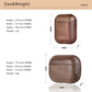 for Airpods Pro AirPods 3 2021 - Cover Case Protector Skin with Wireless Charging Case Made of Unique Wood for Airpods 1/2