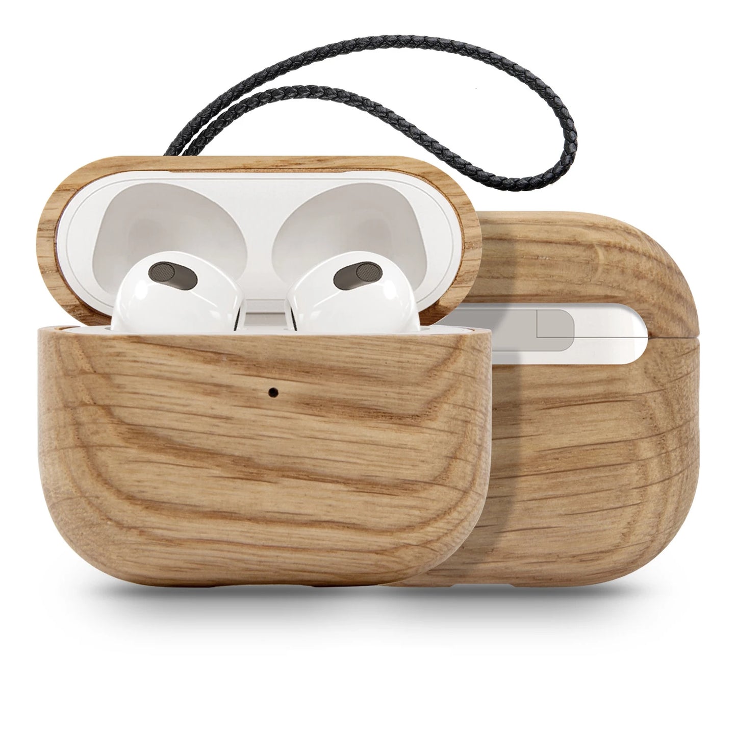 for Airpods Pro AirPods 3 2021 - Cover Case Protector Skin with Wireless Charging Case Made of Unique Wood for Airpods 1/2