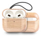 for Airpods Pro AirPods 3 2021 - Cover Case Protector Skin with Wireless Charging Case Made of Unique Wood for Airpods 1/2