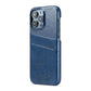 Card Case for iPhone 15 14 13 12 11 Pro Max 2 Card Holder Pockets Luxe M2 Wallet, PU Style Synthetic Leather