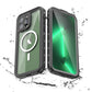 Waterproof for iPhone 16 15 14 Pro Max Case Plus Compatible Magsafe Case Magnetic Magnet Full Protection Phone Case with Lanyard