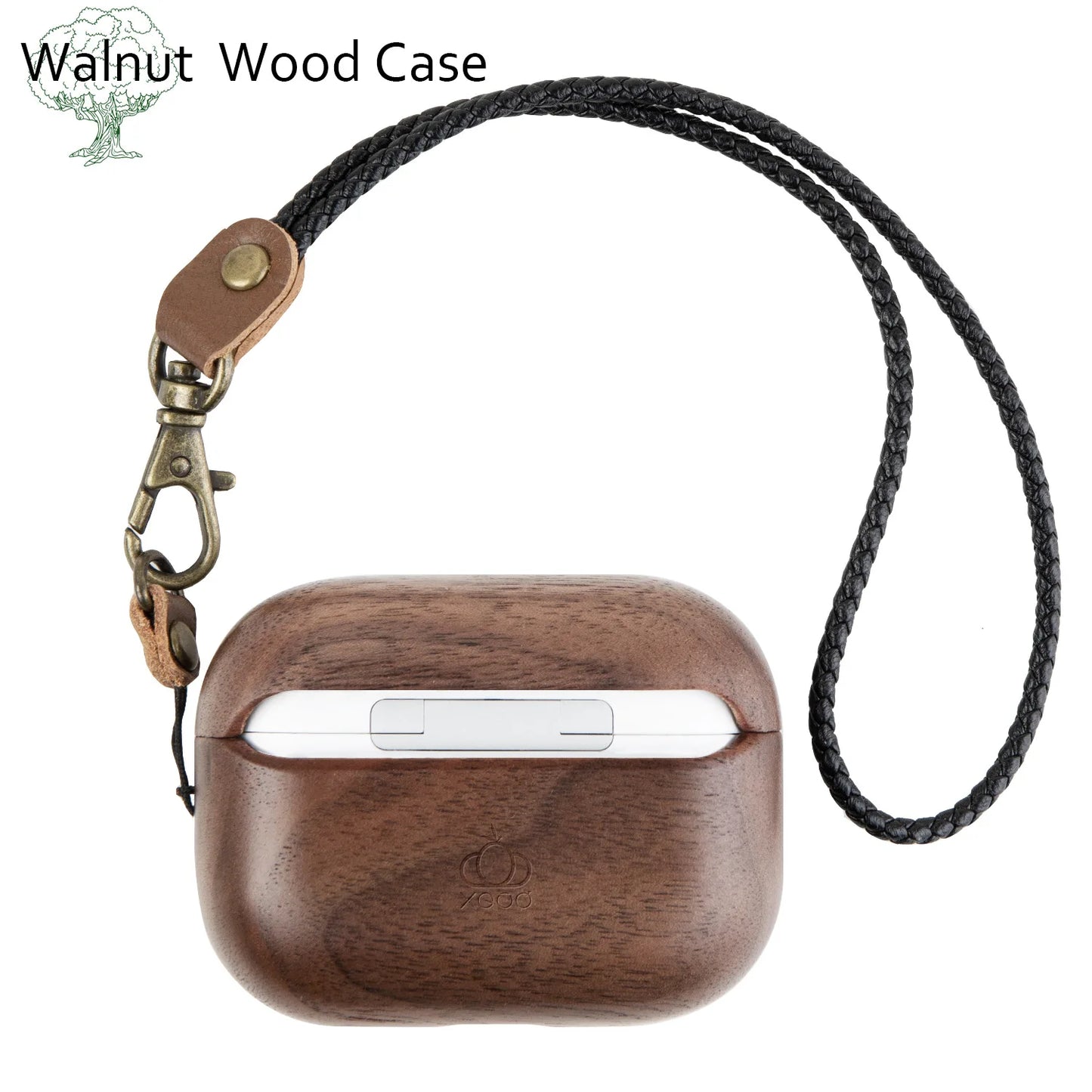 for Airpods Pro AirPods 3 2021 - Cover Case Protector Skin with Wireless Charging Case Made of Unique Wood for Airpods 1/2