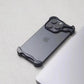 Luxury Irregular Aluminum Alloy Bumper Phone Case For IPhone 12 13 14 15Pro Max Plus Lens Film Protection Metal Shockproof Cover