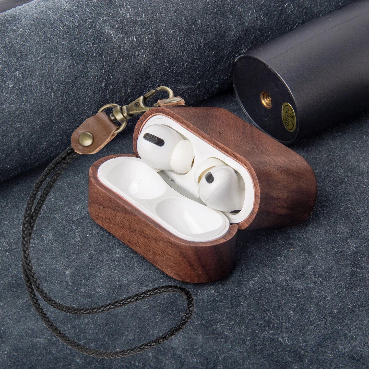 for Airpods Pro AirPods 3 2021 - Cover Case Protector Skin with Wireless Charging Case Made of Unique Wood for Airpods 1/2