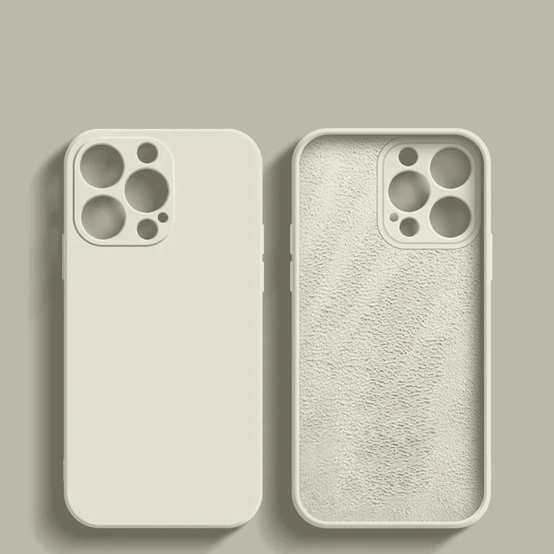 Luxury Original Liquid Silicone Case For iPhone 15 14 13 12 11 Pro Max Plus Soft Cases Shockproof Bumper Cover Phone Accessories