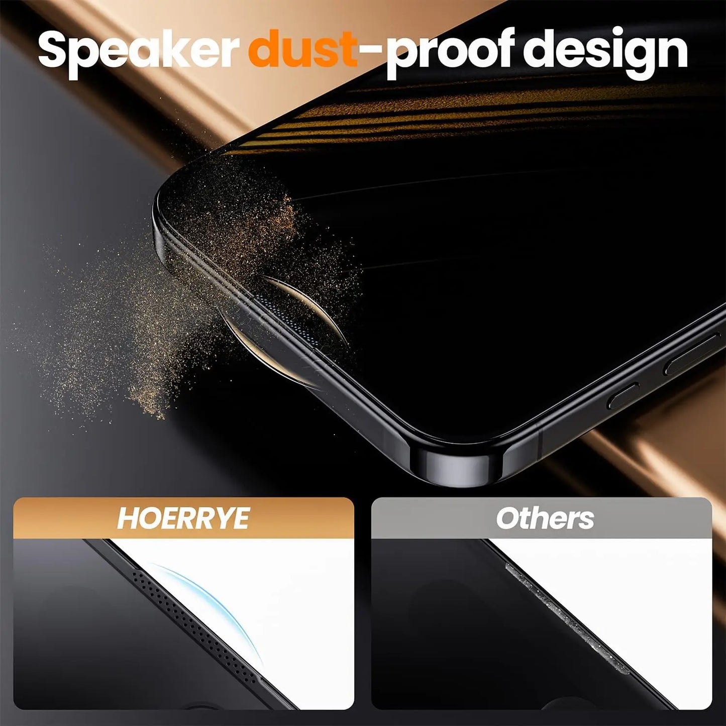 For iPhone 16 15 14 13 12 Pro Max Privacy Screen Protector,[Auto Dust-Elimination] Bubble-Free,2.5D Full-Coverage Tempered Glass