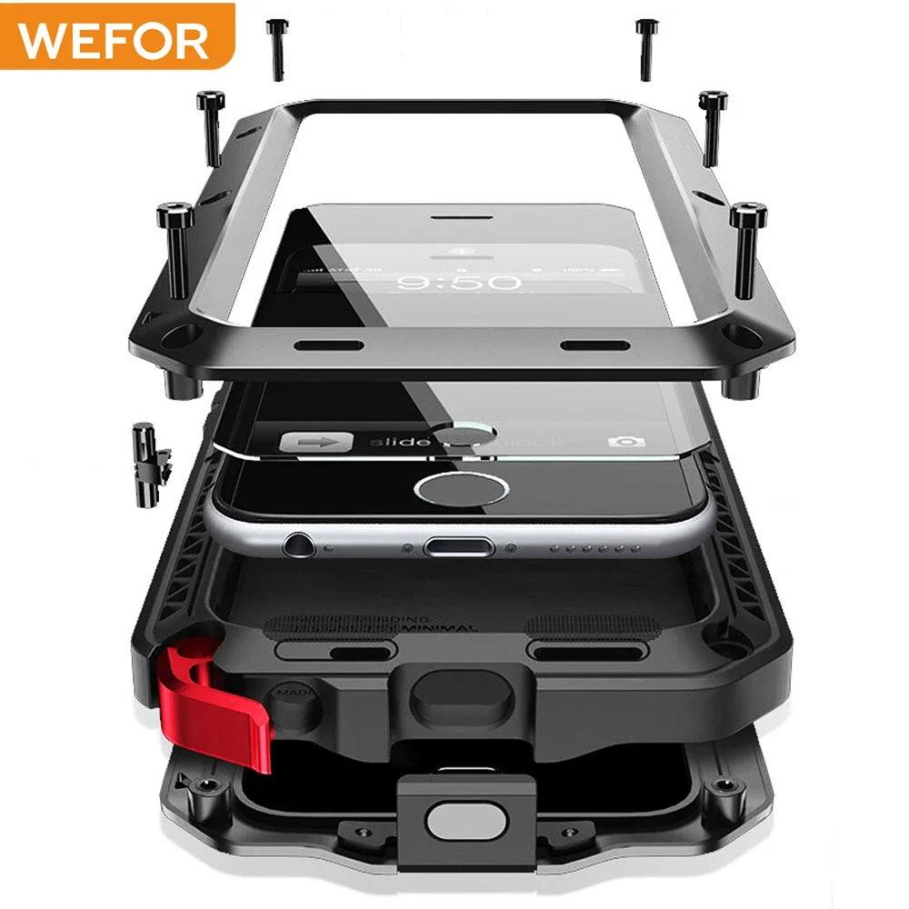 Armor Metal Aluminum Shockproof Phone Case for iPhone 15 Pro Max 15 Plus 15 Pro Outdoor Military Cover