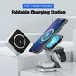 Portable 3 in 1 Foldable Wireless Charger Stand Dock for iPhone 15 14 Holder Magnetic Fast Charging Station for Apple Watch S9