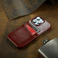 Card Case for iPhone 15 14 13 12 11 Pro Max 2 Card Holder Pockets Luxe M2 Wallet, PU Style Synthetic Leather