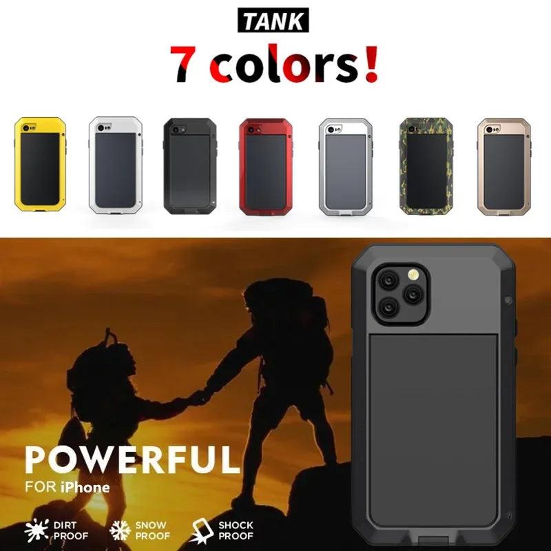 Armor Metal Aluminum Shockproof Phone Case for iPhone 15 Pro Max 15 Plus 15 Pro Outdoor Military Cover