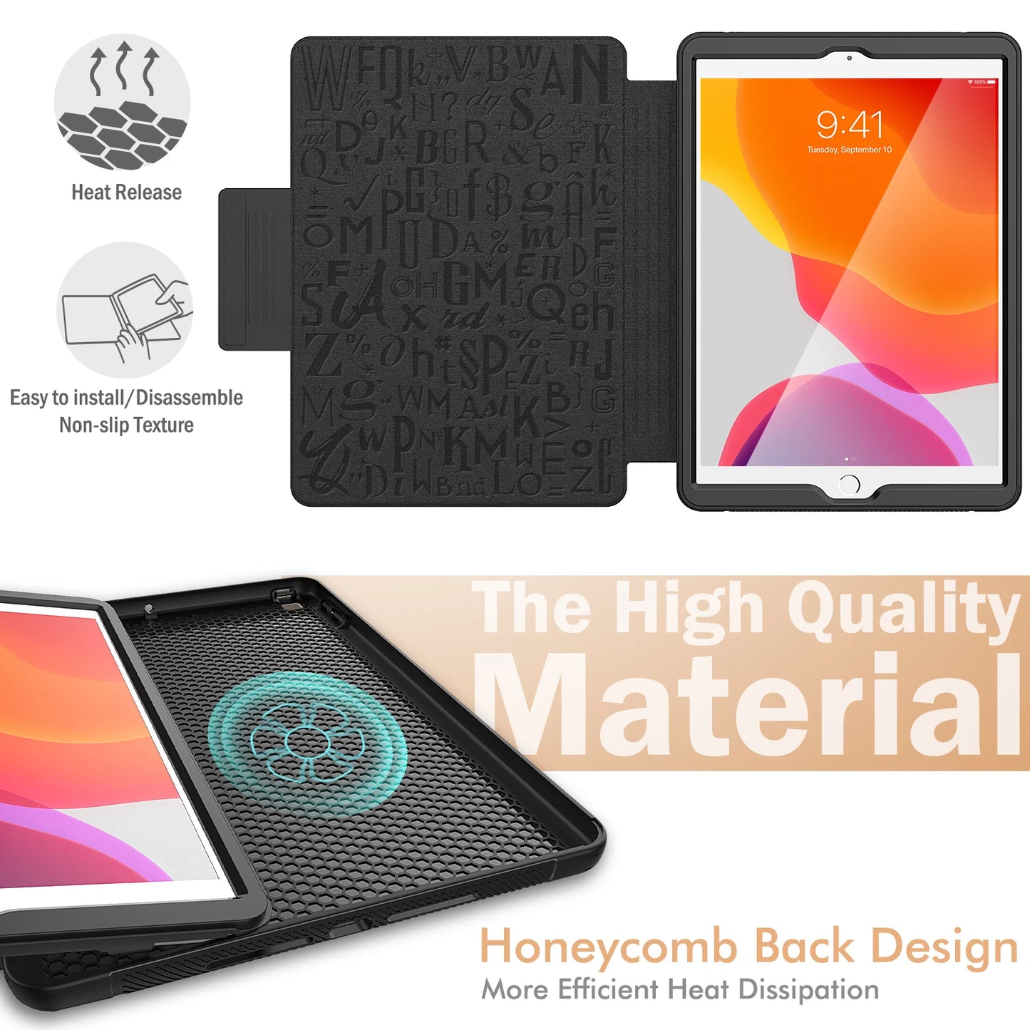 2020 iPad Pro 11 Case With Pencil Holder For iPad 10.2 For 2017 2018 iPad 9.7 5th 6th Gen Cover Mini 4 5 Air 2 Magnetic 7 Stand