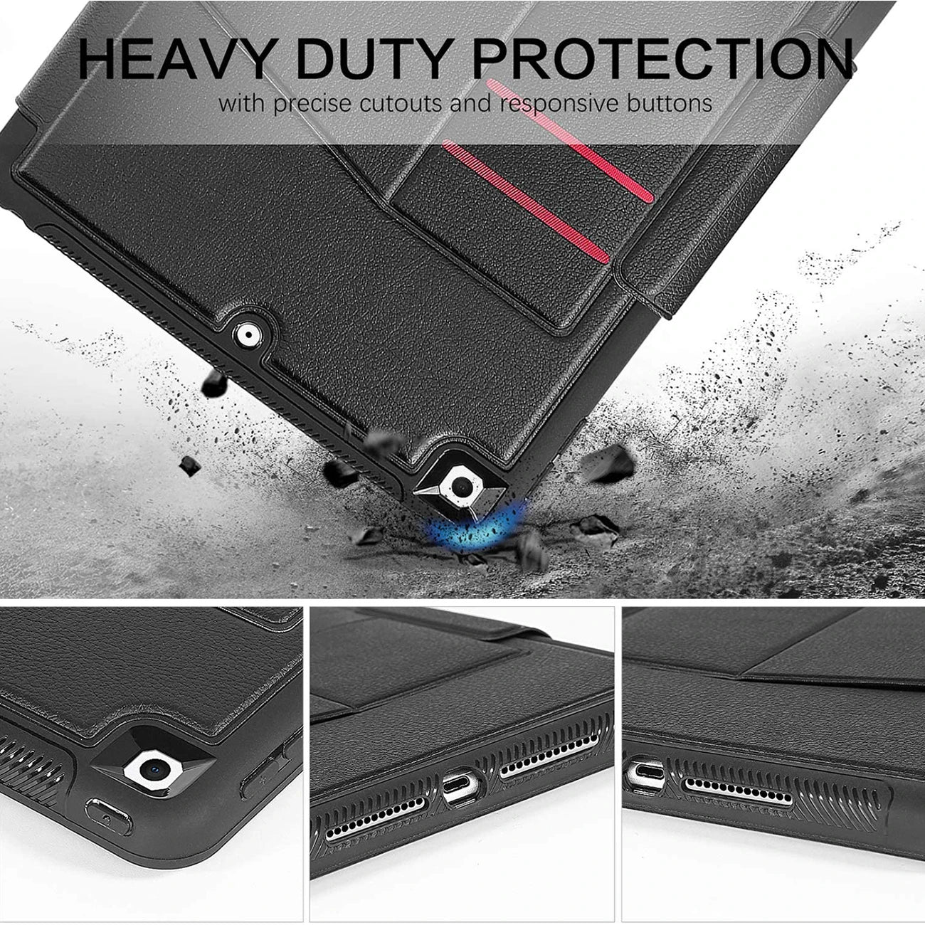 2020 iPad Pro 11 Case With Pencil Holder For iPad 10.2 For 2017 2018 iPad 9.7 5th 6th Gen Cover Mini 4 5 Air 2 Magnetic 7 Stand