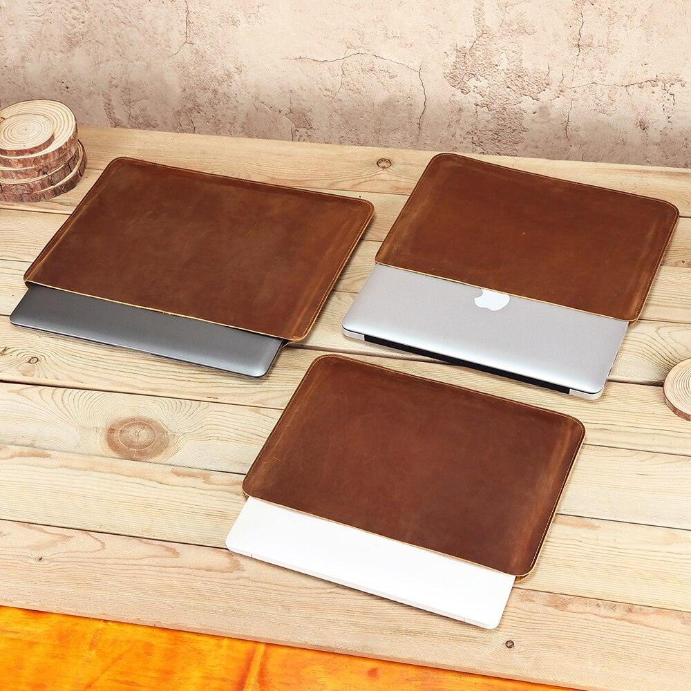 JOYIR Genuine Leather Luxury  Laptop Sleeve Case for MacBook Air 13 m1 m2 Macbook Pro 14 16 Retro Laptop Cover Accessories - i-Phonecases.com