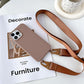 Luxury Crossbody Lanyard Strap Phone Case For iPhone 14 12 13 Mini 11 Pro Max Plus Candy Color Silicone Soft TPU Back Cover - i-Phonecases.com