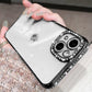 Luxury Glitter Diamond Bumper Transparent Case for iPhone 13 11 12 14 Pro Max Plus - i-Phonecases.com