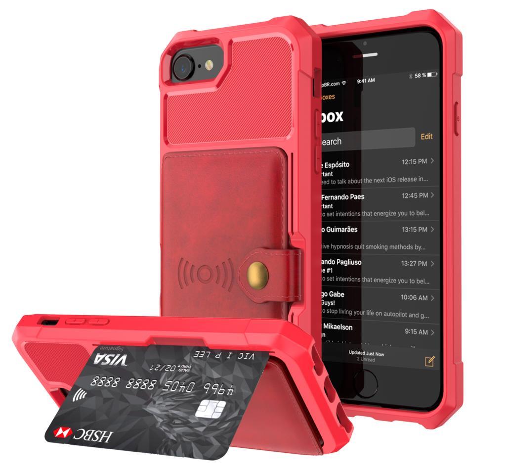 Luxury Max Protection Wallet Case With Card Holder for iPhone 6 6s 7 8 Plus X XS XR XX MAX Versatile Flip Cover iPhone Case With Multi-Pockets - i-Phonecases.com