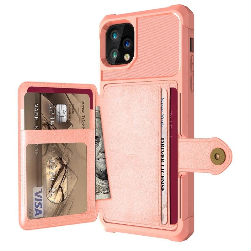 Luxury Max Protection Wallet Case With Card Holder for iPhone 6 6s 7 8 Plus X XS XR XX MAX Versatile Flip Cover iPhone Case With Multi-Pockets - i-Phonecases.com