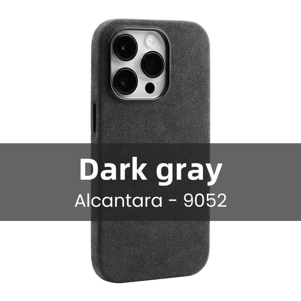 Premium Alcantara iPhone 14 Pro Case | Plush Suede Luxury Cover - i-Phonecases.com