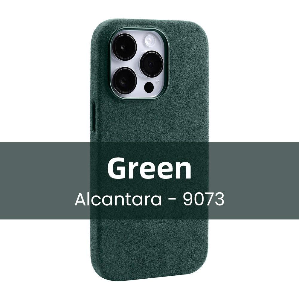 Premium Alcantara iPhone 14 Pro Case | Plush Suede Luxury Cover - i-Phonecases.com