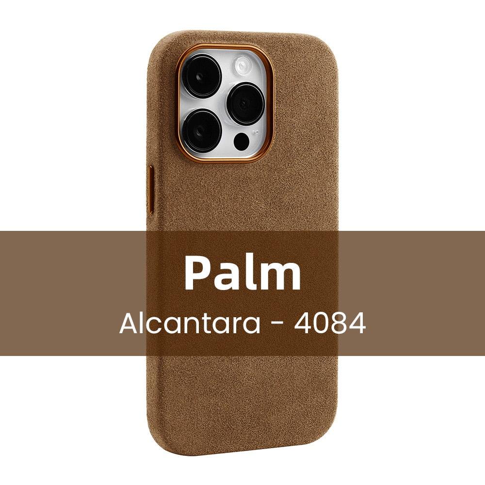 Premium Alcantara iPhone 14 Pro Case Plush Suede Luxury Cover