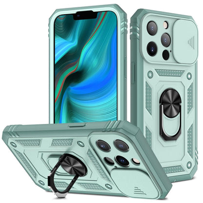 Rugged Armor Case For iPhone 11 Pro X XR XS Max 6 7 8 Plus Camera Protection & Kickstand - i-Phonecases.com