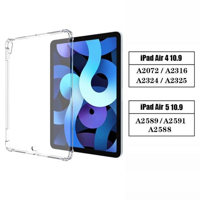Shockproof Transparent Case for iPad Mini Air Pro 1 2 3 4 5 6 7 8 7.9 9.7 10.2 10.5 11 Drop Resistant Clear Silicone Back Cover for iPad Air 2 - i-Phonecases.com