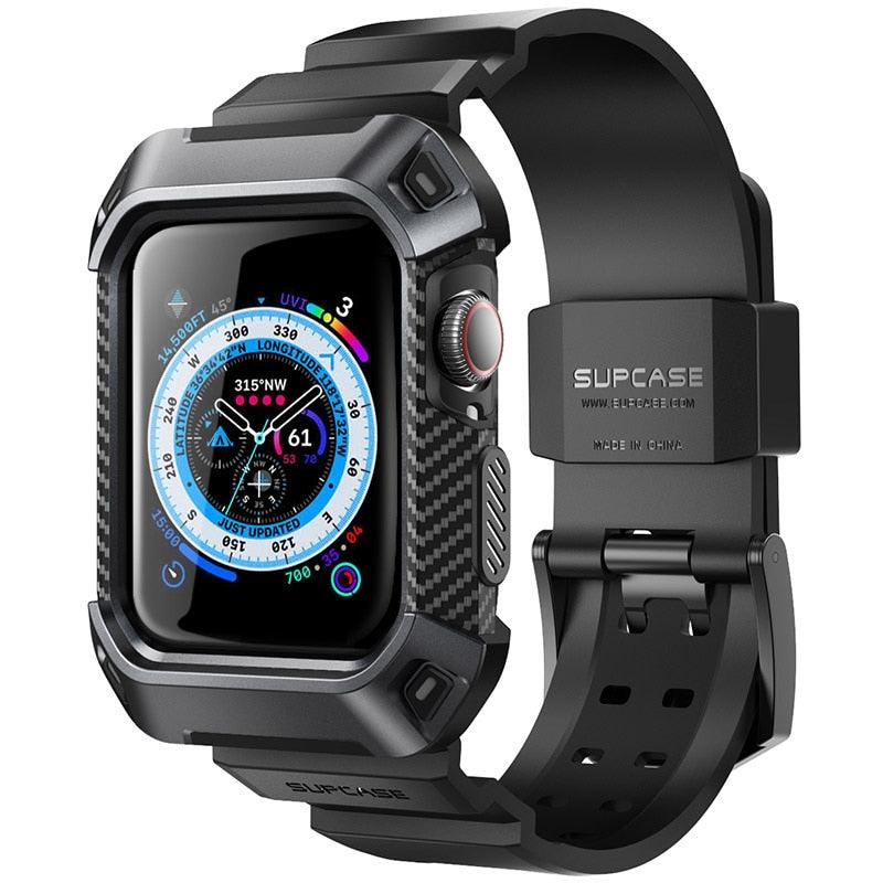 For Apple Watch 8/7 Case (45mm) SUPCASE UB Pro For Apple Watch 6/SE/5/4 (44mm) Rugged Protective Case Cover with Strap Bands - i-Phonecases.com