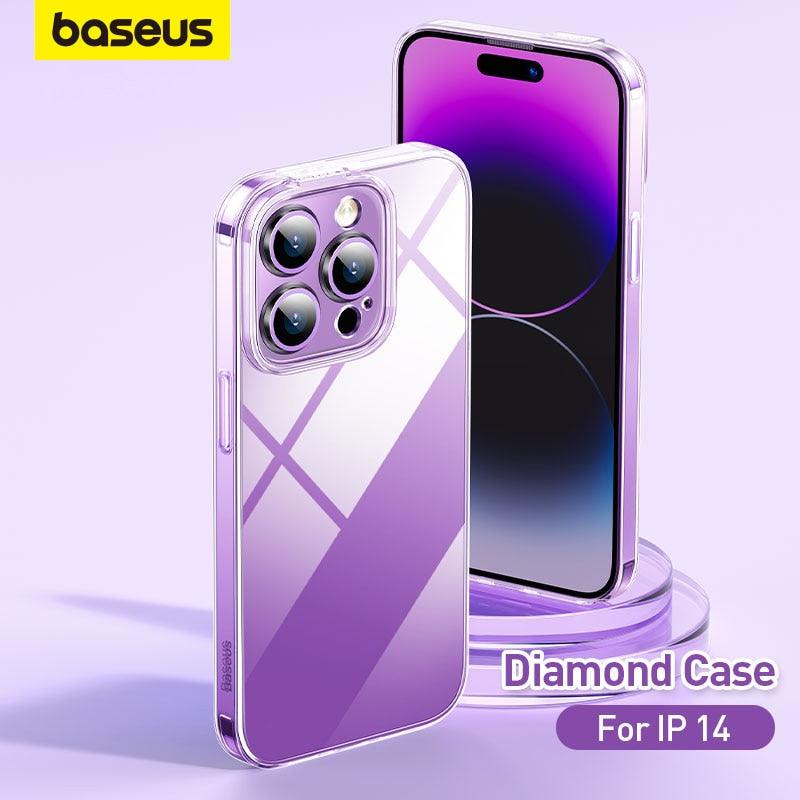 Ultra Thin Diamond Crystal Transparent Case For iPhone 14 13 12 11 Pro Max Back Case - i-Phonecases.com